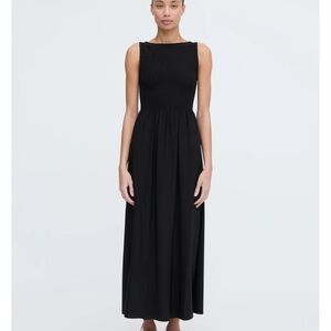 Hill House Black Jersey Cosima Maxi Dress